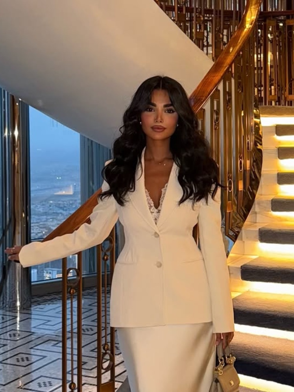 Zara Cream fitted Blazer